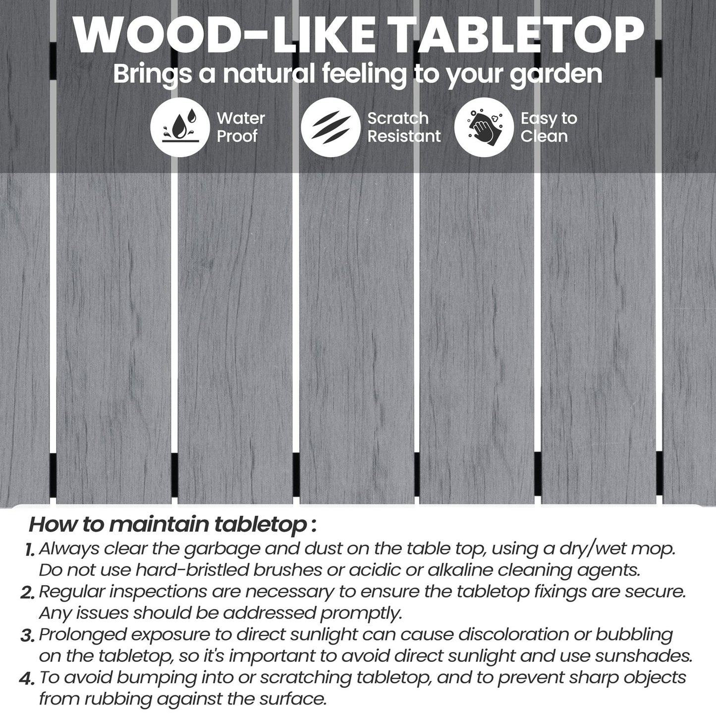 Crestlive Products 84 x 39 in. Rectangular Aluminum Outdoor Dining Table with Umbrella Hole