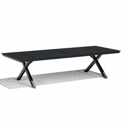 Aluminum Outdoor Dining Table with Umbrella Hole