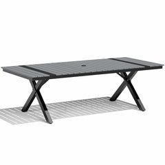Aluminum Outdoor Dining Table with Umbrella Hole