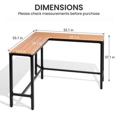 55" x 55" Outdoor Bar Table