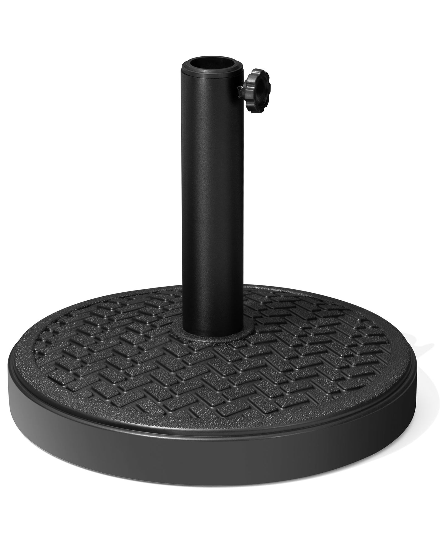 Crestlive Products 30-45 lbs Concrete-Filled Round Umbrella Base for Straight Pole