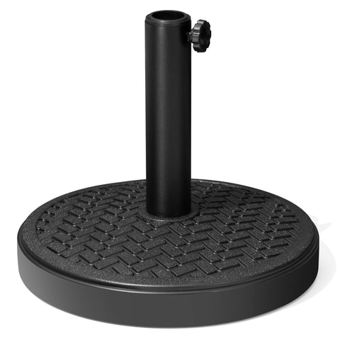 Crestlive Products 30-45 lbs Concrete-Filled Round Umbrella Base for Straight Pole