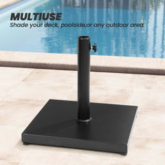 Square Weighted Umbrella Base Stand Cement Concrete Steel