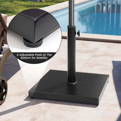 Square Weighted Umbrella Base Stand Cement Concrete Steel