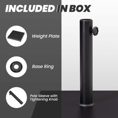 Square Weighted Umbrella Base Stand Cement Concrete Steel