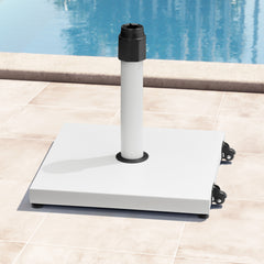 45 lbs Steel Market Umbrella Base with Cement Filling & Wheels