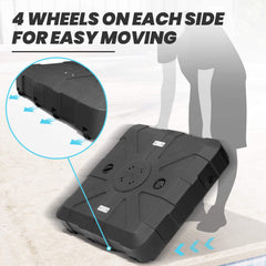 Fillable Cantilever Umbrella Base with Wheels