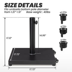 Weighted Market Umbrella Base