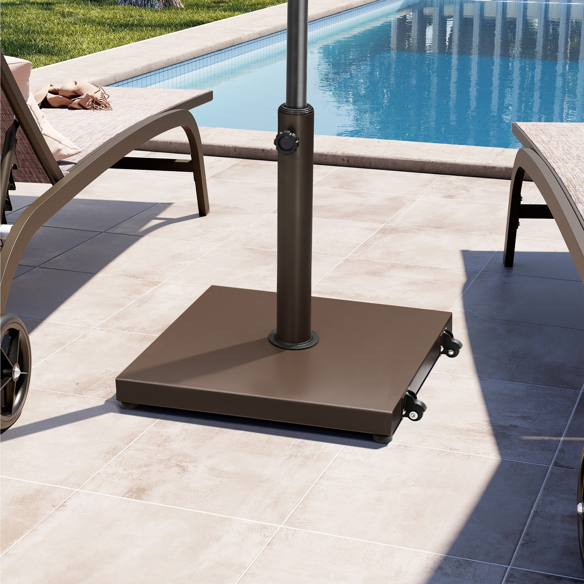 costco patio umbrella stands Weighted Market Umbrella Base
