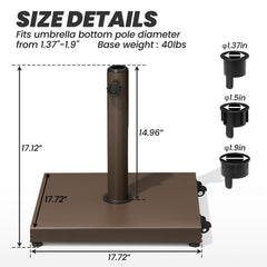 Weighted Market Umbrella Base