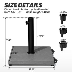 Weighted Market Umbrella Base