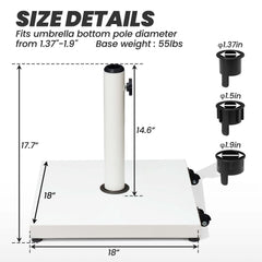 Weighted Market Umbrella Base