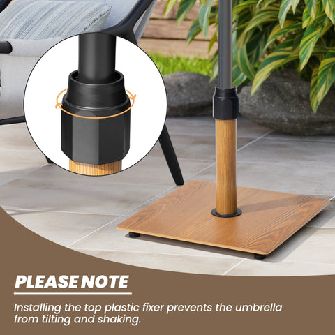 Crestlive Products 30 lbs Heavy-Duty Square Patio Umbrella Base