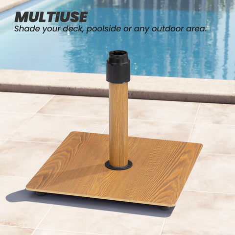Crestlive Products 30 lbs Heavy-Duty Square Patio Umbrella Base