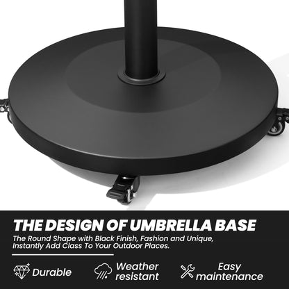 Crestlive Products 1 pc Umbrella base Black Patio Umbrella Base