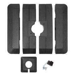 4-Piece 240 lbs Square Cantilever Umbrella Base