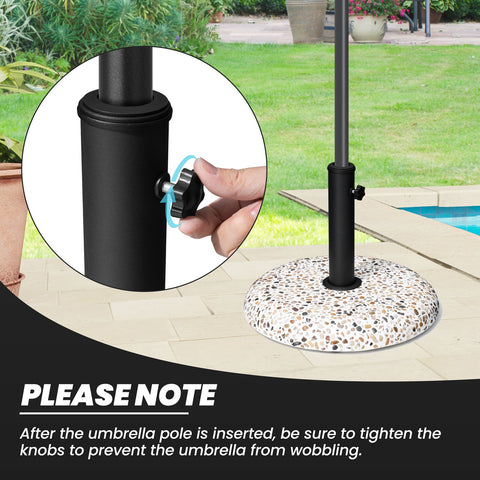 Crestlive Products Heavy Duty Round Base Stand for Outdoor Patio Market Umbrella