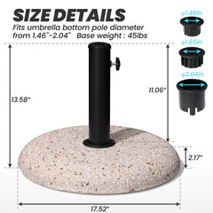 Heavy Duty Round Market Umbrella Base
