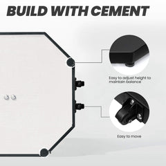 40 lbs Cement Market Umbrella Base with Wheels