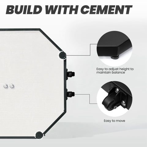 Crestlive Products 40 Lb. Cement Patio Market Umbrella Base With Wheels