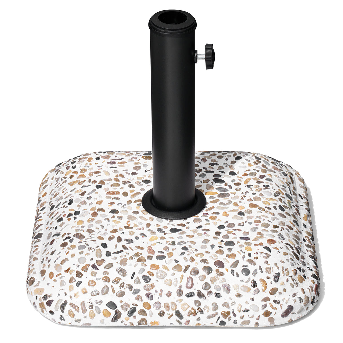 45 lbs Heavy Duty Cobble Cement Patio Umbrella Base