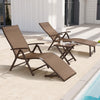 Foldable & Adjustable Aluminum Outdoor Chaise Lounge